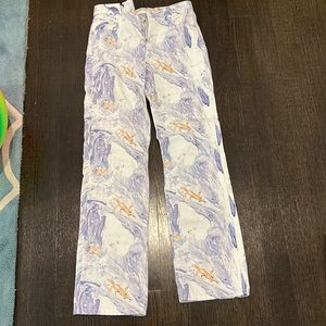 River Island women’s marble jeans